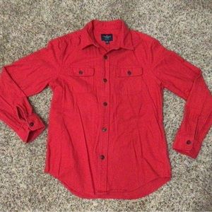 Men’s Red Flannel Shirt by American Eagle sz M